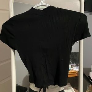 Garage croptop with cut out back